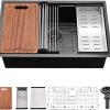 24 Inches Black Built in Kitchen Sink.jpg 800x800