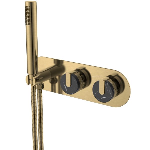 3 Holes Hand Shower for Bath Wall Mount Bathtub Faucet With Hand Shower