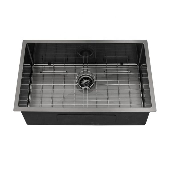 30 Inch CUPC Fregadero Cocina Steel Sink 18G Nano Gunmetal Black Undermount Kitchen Sink