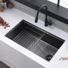 30 Inch Workstation Black Stainless Steel Kitchen
