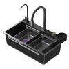 304 Stainless Steel Waterfall Kitchen Sink New