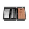 33 Inch Gunmetal Black Sink Stainless Steel
