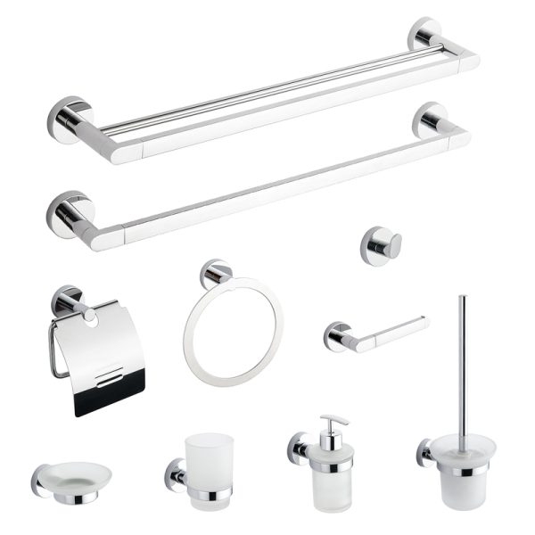 Chrome 6 Pcs Bathroom Accessories Set