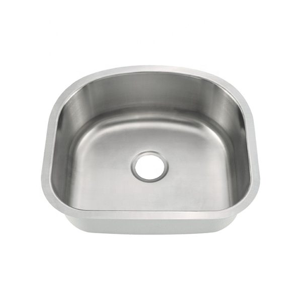 China Factory Prep Sink Brushed Satin Finish D-Bowl Stainless Steel Undermount Kitchen Sinks
