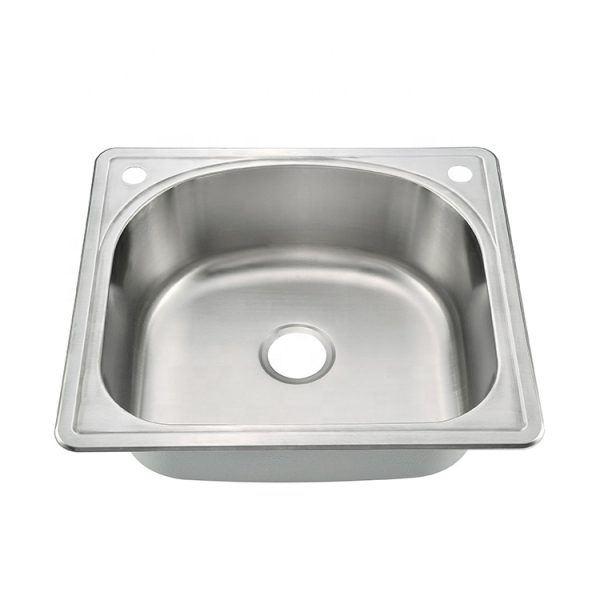 OEM Sink Factory CUPC 25 Inch Topmount Single Bowl 18 Gauge Stainless Steel Kitchen Sink