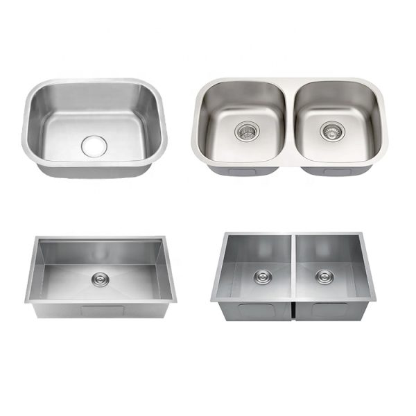 Double Equal Under Counter Kitchen Sink Stainless Steel Double Sink