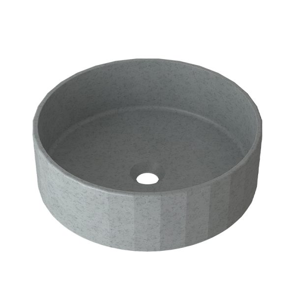 Bathroom Concrete Stripe Round Circular Wash Basin Cheap Wash Sinks