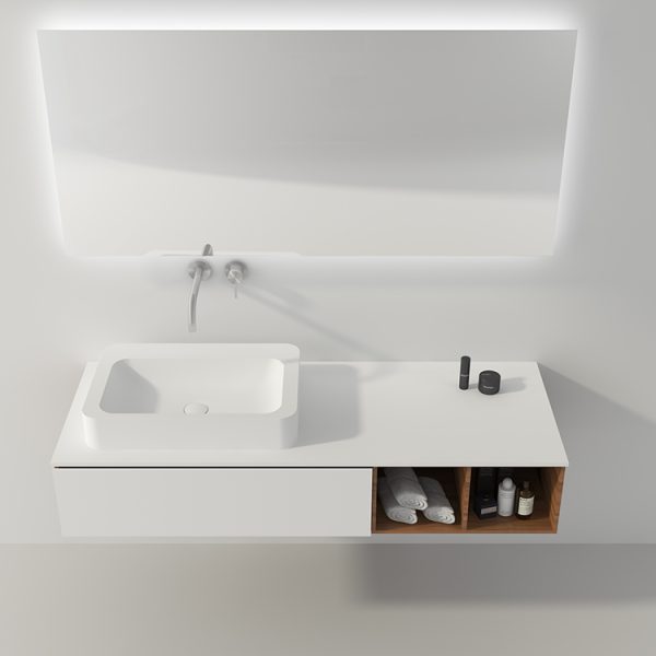Hot Sell Bathroom Product Sanitary Sink Decorative Basin Semi Recessed New Model Wash Basin