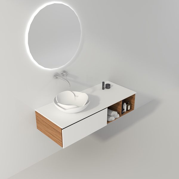 Luxury Bathroom Wash Basin Solid Surface Washbasin Counter Top Bathroom Sink