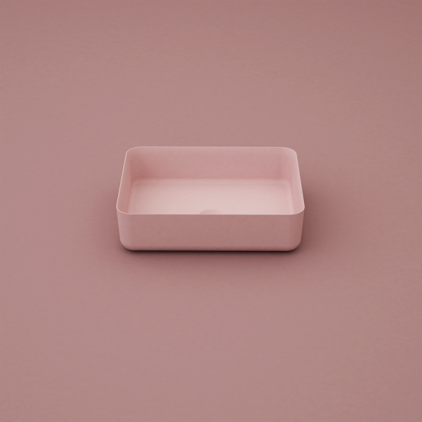 Modern Small  Bathroom Solid Surface Wash Sink Counter Top Basin for Hotel