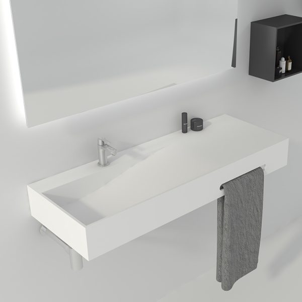 Wholesale Customize Design Solid Surface Small Wall Hung Hand Wash Basin