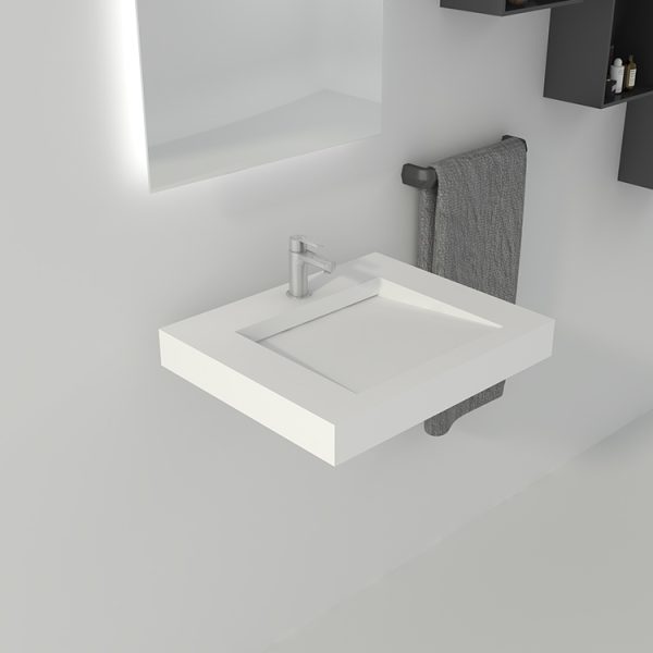 Bath Room Toilets Handmade Stone Mini Wash Hand Vanity Basin Wall Hang Sink