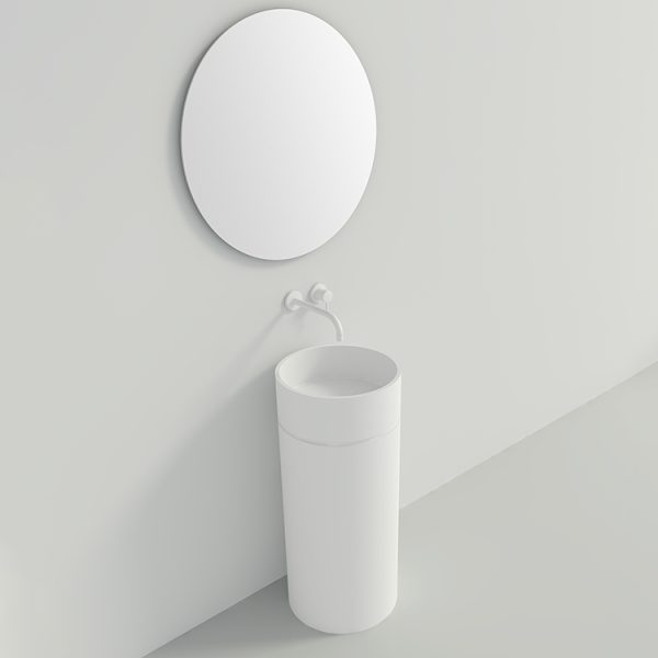 Modern Stone Sink Dual Pressure New Indoor Pedestal Basin