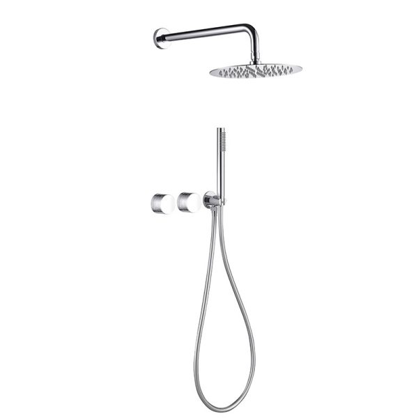 Bathroom 10 Inch Rain Shower Head  Thermostatic Shower System Complete Modern Shower Sets