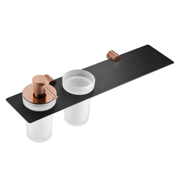 Bathroom Accessories Wall Mount Soap Dispenser Toothbrush Holder Ceramic Toothbrush Cup