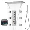 Bathroom Brushed Nickel Ceiling Shower System Large.jpg 800x800