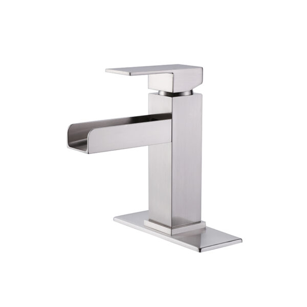 Bathroom Faucet Single Handle Stainless Steel Waterfall Basin Faucet Washroom Mixers Taps Of Basin 1 1