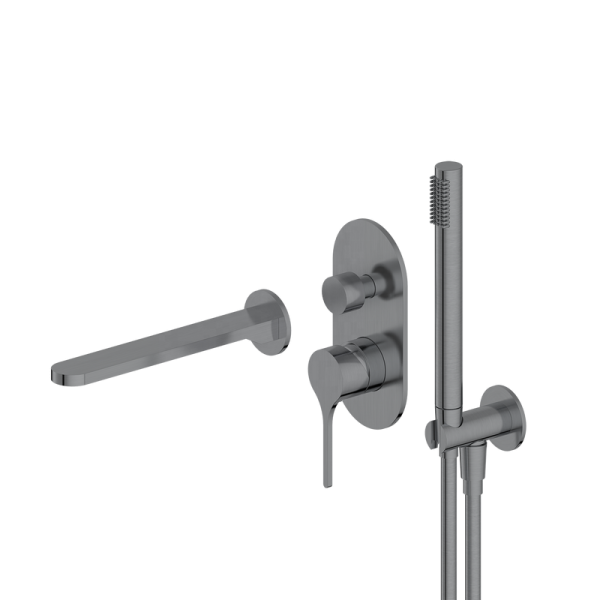 Bathroom Shower Stainless Steel Concealed Hot and Cold Standing Bathtub Shower Set