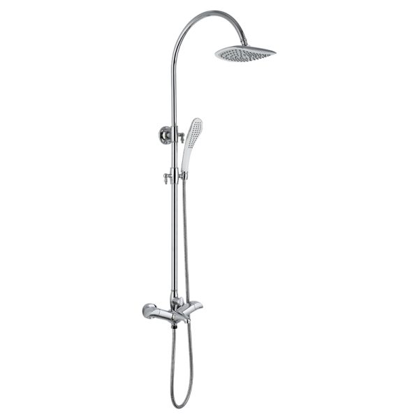 Bathroom Shower System Brass 3 Ways Thermostatic Ceiling Hot and Cold Water Mixer Valve Shower Faucet Set