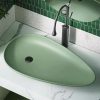 Bathroom Sinks Ceramic Irregular Shape Green Color.jpg 800x800