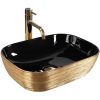 Bathroom Sinks Electroplated Gold Black Ceramic Countertop.jpg 800x800