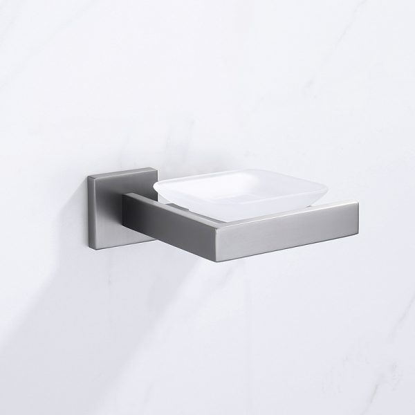 Bathroom Wall Mounted SUS 304 Stainless Steel Soap Holder Dish Anti-rust