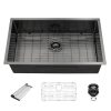 Big Size 32x18 Inch Black Undermount Kitchen
