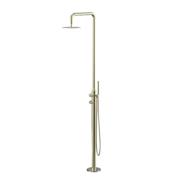 Brass Outdoor Pool Beach Bath Shower System Villa Shower Set Column Washing Shower Set
