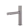 Brushed Nickel Copper Basin Faucet Hot and