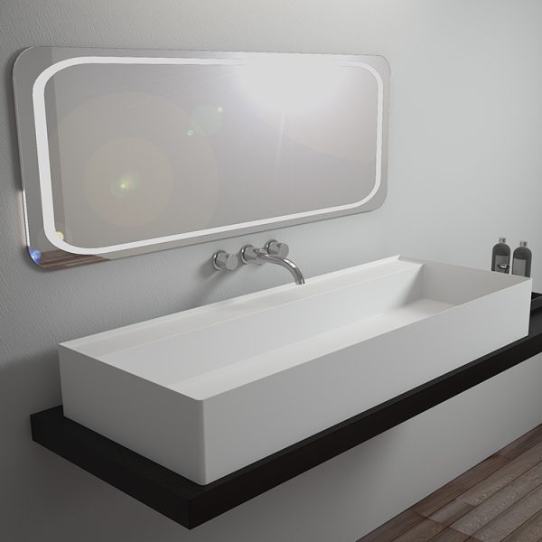 Toilet Corner Sink Rectangle Countertop Solid Surface Stone Single Basin