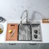 CUPC 33 Inch Ledge Workstation Kitchen Sink
