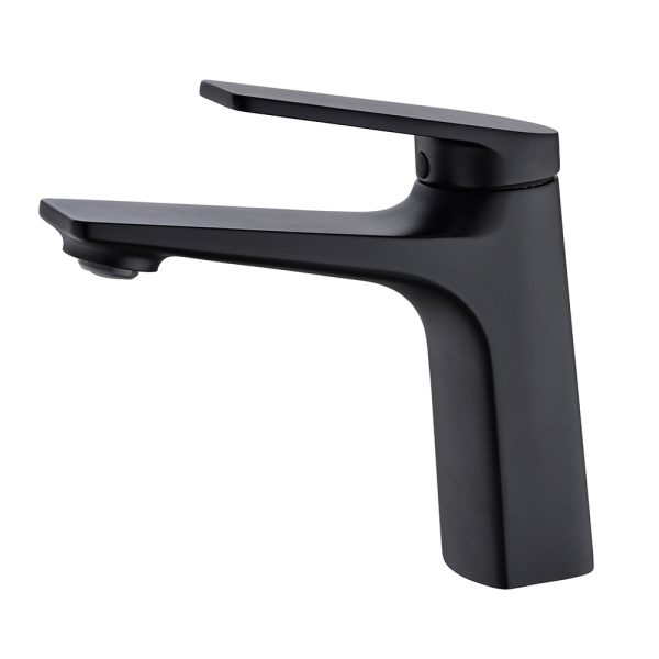 CUPC Certificated Modern Hotel Style Classical Matt Black Bathroom Brass Wash Basin Faucet Mixer