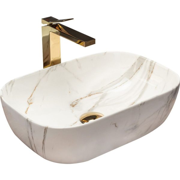 Ceramic Bathroom Sink White Matt Glossy Marble Above Counter Basin Hand Wash Lavabos Small Size Washbasin