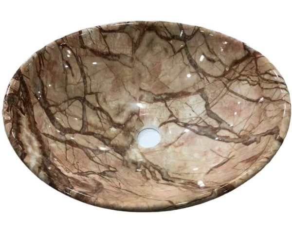 Chaozhou Ceramic Sanitary Ware Art Fashion Eliptic Marble Countertop Bathroom  Hand Sink