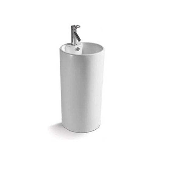 Chaozhou Factory Good Price Floor Free Stand  Pedestal Sink Hand Wash Lavatory Basin