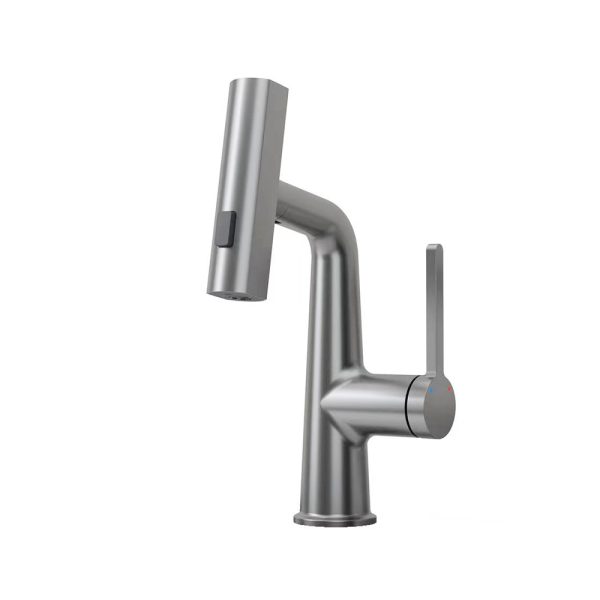 Cheap Deck Mounted Single Handle Brass Core Zinc Body Round Basin Faucet for Bathroom Sink