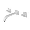 Chrome Brass Wall Mounted Basin Mixer Tap