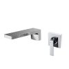 Chrome Finish Wall Mounted 2 Hole Single
