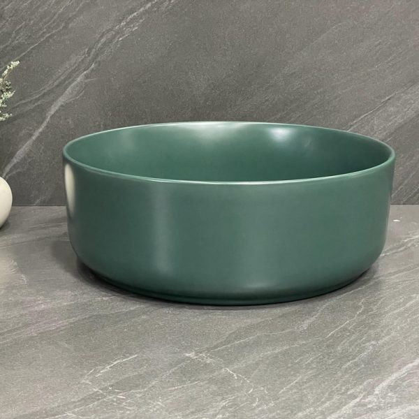 Color Round Art Vanity Vessel Sink Handmade Toilet Basin Wash for Bathroom Hotel or Washroom Application Ceramic Basin Bath Sink