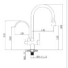 Contemporary Deck Mounted Single Hole Chrome Finish One Handle Hot Cold Water Brass Bathroom Tap With Filter Tap 1