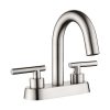 Deck Mounted 3 Hole Bathroom Faucet Dual