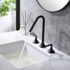 Deck Mounted 3 Hole Faucet Dual Handle