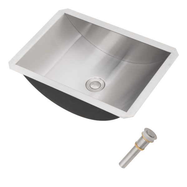 Undermount Bathroom Sink Handmade 304 Stainless Steel Counter Wash Basin