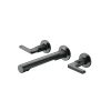 Dual Handle Gun Black Finished Basin Mixer