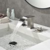 Dual Handle Thermostatic Brass Basin Faucet Mixer