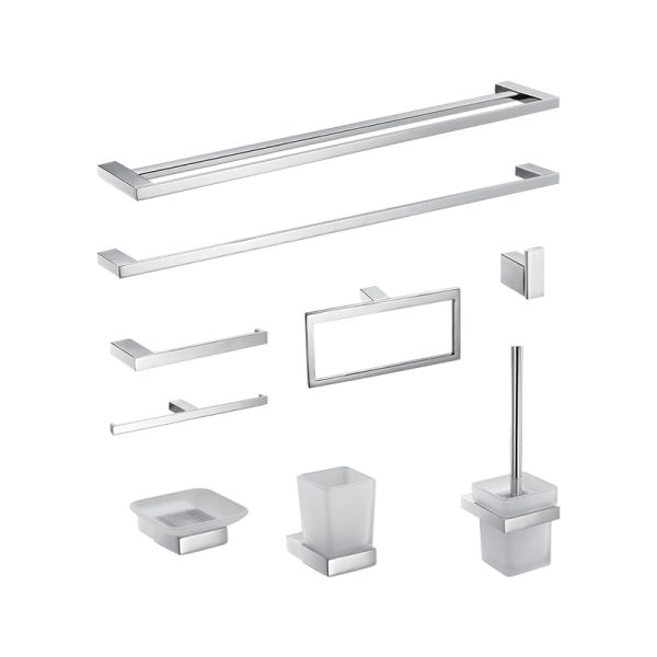 Factory Hotel Bathroom Wall Hung Mounted Decorations Home Stainless Steel 304 Bathroom Fittings Hotel Hardware Accessory Sets