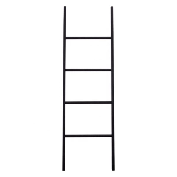 Factory Supply Standing Rack Solid Wooden Bathroom Ladder Towel Rack