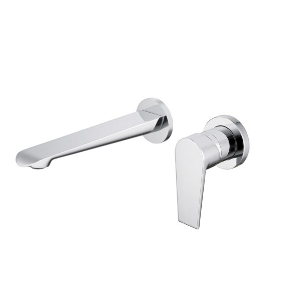 Fancy Design Chrome Brass Thermostatic Basin Taps Hot and Cold Built-In Wall Mounted Basin Faucets