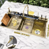 Golden Stainless Steel Waterfall Kitchen Sink Multifunctional.png 800x800 800x800