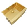 Golden Thickened 304 Stainless Steel Large Single